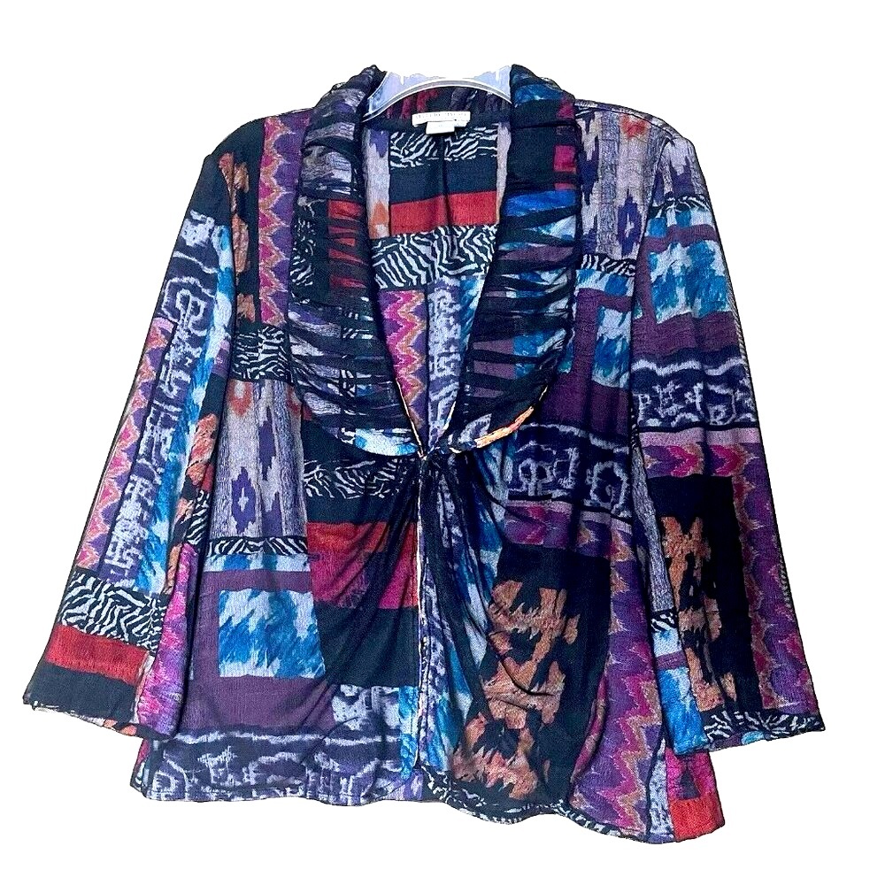Alberto Makali Art to Wear Jacket XL Abstract Mesh Maximalism Avant Garde Artsy